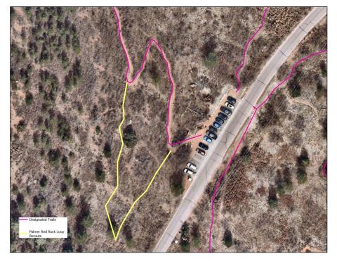 Map of the Palmer Loop reroute