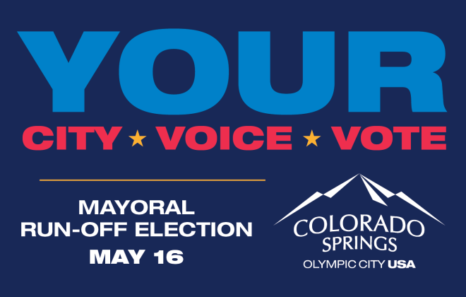 Your city voice vote. mayoral run-off election May 16