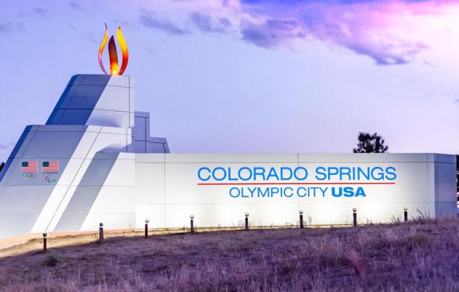 Olympic City USA sign